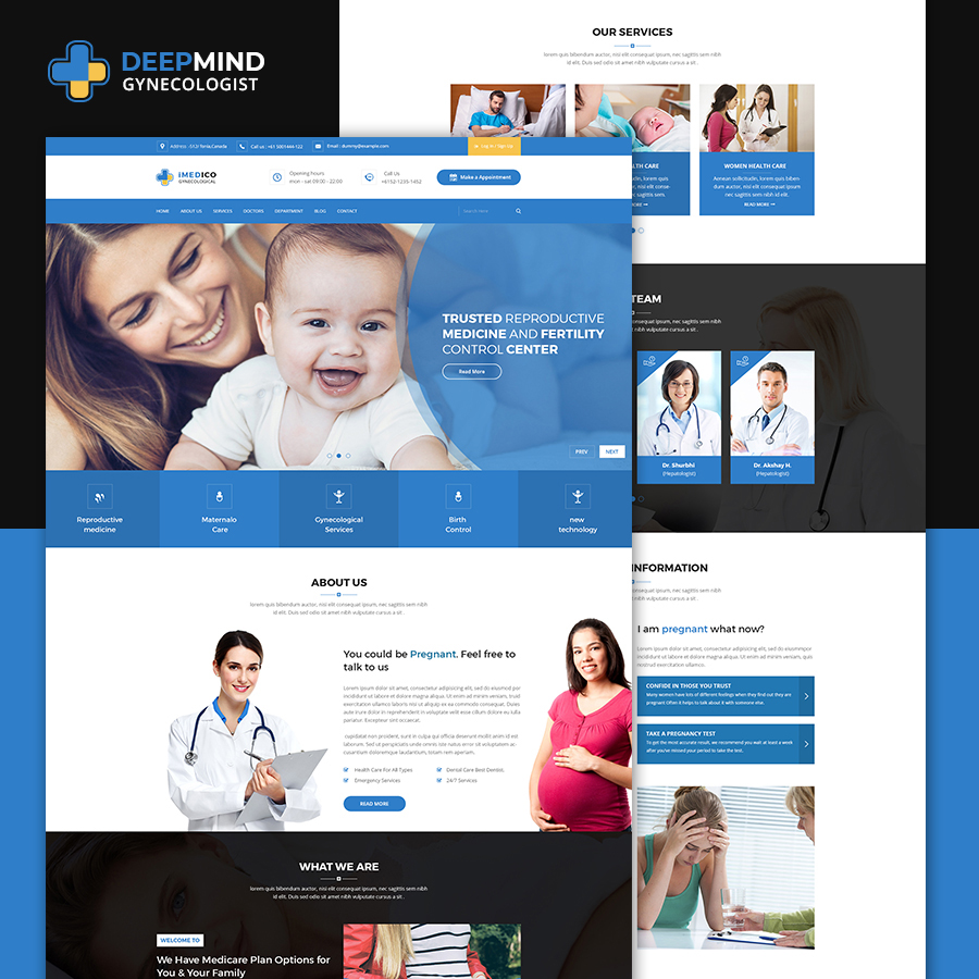 DeepMind Hospital HTML Template - 3