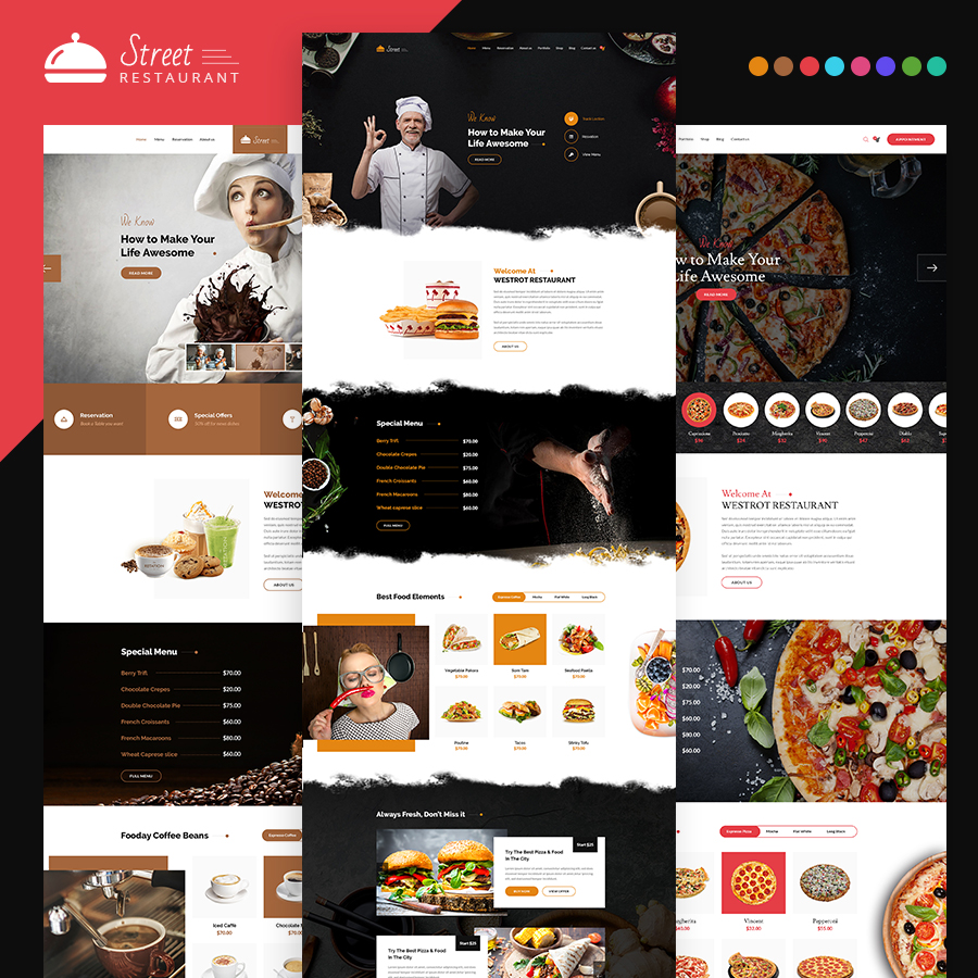 Street - Restaurant HTML Template - 1